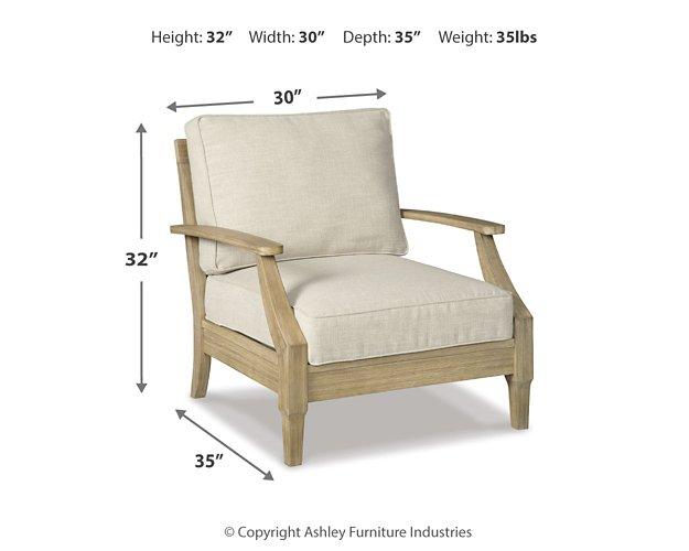 Clare View Lounge Chair with Cushion - Premium Outdoor Seating from Ashley Furniture - Just $466.54! Shop now at Furniture Wholesale Plus  We are the best furniture store in Nashville, Hendersonville, Goodlettsville, Madison, Antioch, Mount Juliet, Lebanon, Gallatin, Springfield, Murfreesboro, Franklin, Brentwood