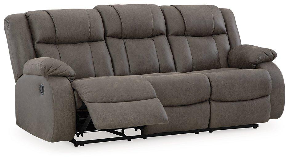 First Base Reclining Sofa - Premium Sofa from Ashley Furniture - Just $674.04! Shop now at Furniture Wholesale Plus  We are the best furniture store in Nashville, Hendersonville, Goodlettsville, Madison, Antioch, Mount Juliet, Lebanon, Gallatin, Springfield, Murfreesboro, Franklin, Brentwood