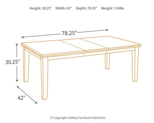 Haddigan Dining Extension Table - Premium Dining Table from Ashley Furniture - Just $456.53! Shop now at Furniture Wholesale Plus  We are the best furniture store in Nashville, Hendersonville, Goodlettsville, Madison, Antioch, Mount Juliet, Lebanon, Gallatin, Springfield, Murfreesboro, Franklin, Brentwood