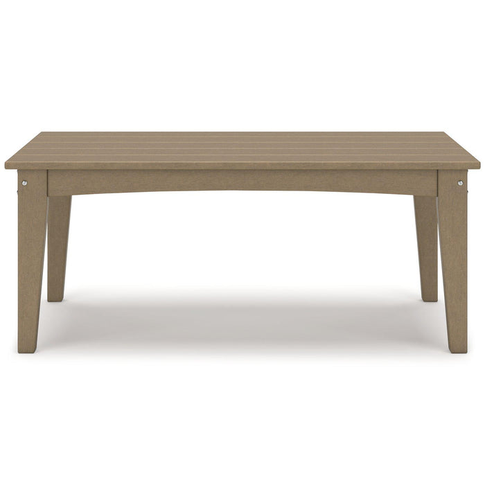 Hyland wave Outdoor Coffee Table - Premium Outdoor Cocktail Table from Ashley Furniture - Just $243.84! Shop now at Furniture Wholesale Plus  We are the best furniture store in Nashville, Hendersonville, Goodlettsville, Madison, Antioch, Mount Juliet, Lebanon, Gallatin, Springfield, Murfreesboro, Franklin, Brentwood