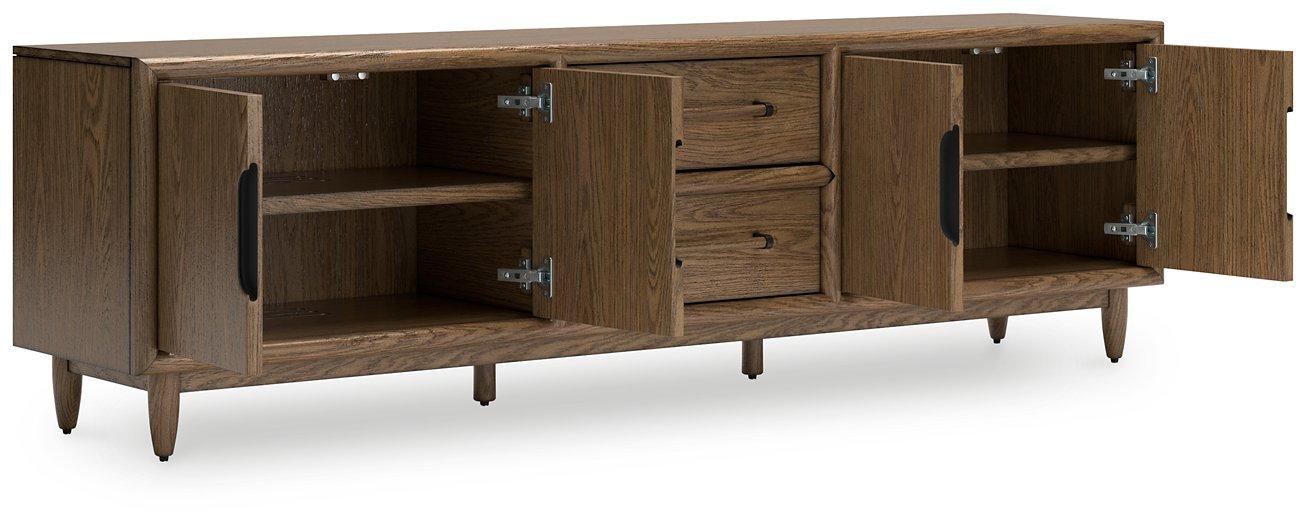 Roanhowe 85" TV Stand - Premium TV Stand from Ashley Furniture - Just $663.66! Shop now at Furniture Wholesale Plus  We are the best furniture store in Nashville, Hendersonville, Goodlettsville, Madison, Antioch, Mount Juliet, Lebanon, Gallatin, Springfield, Murfreesboro, Franklin, Brentwood