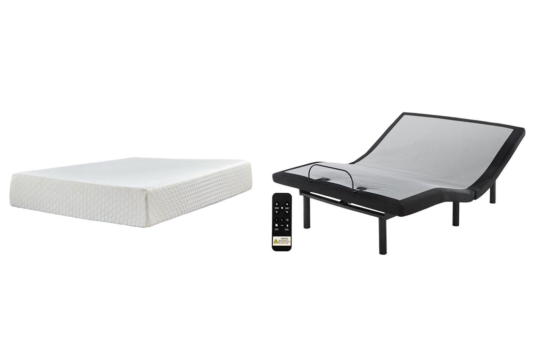 Chime 12 Inch Memory Foam Mattress Set - Premium Mattress Set from Ashley Furniture - Just $442.41! Shop now at Furniture Wholesale Plus  We are the best furniture store in Nashville, Hendersonville, Goodlettsville, Madison, Antioch, Mount Juliet, Lebanon, Gallatin, Springfield, Murfreesboro, Franklin, Brentwood