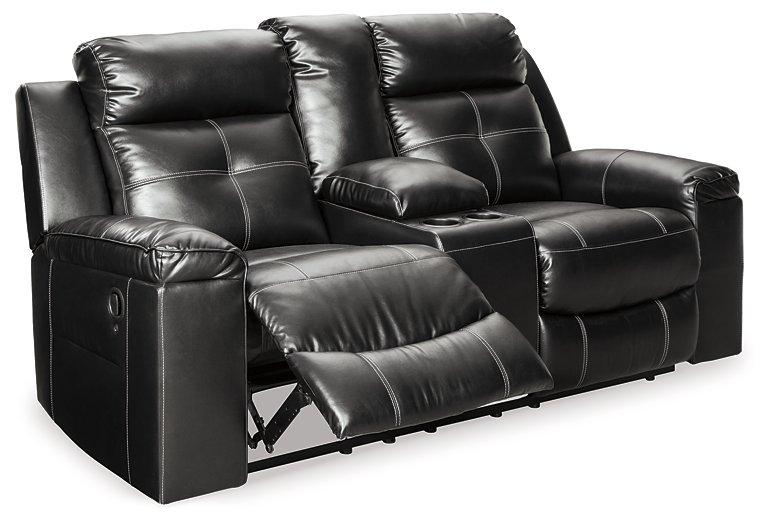 Kempten Reclining Loveseat with Console - Premium Loveseat from Ashley Furniture - Just $825.39! Shop now at Furniture Wholesale Plus  We are the best furniture store in Nashville, Hendersonville, Goodlettsville, Madison, Antioch, Mount Juliet, Lebanon, Gallatin, Springfield, Murfreesboro, Franklin, Brentwood