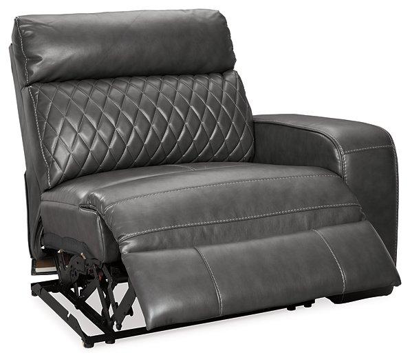 Samperstone Power Reclining Sectional - Premium Sectional from Ashley Furniture - Just $1137.86! Shop now at Furniture Wholesale Plus  We are the best furniture store in Nashville, Hendersonville, Goodlettsville, Madison, Antioch, Mount Juliet, Lebanon, Gallatin, Springfield, Murfreesboro, Franklin, Brentwood