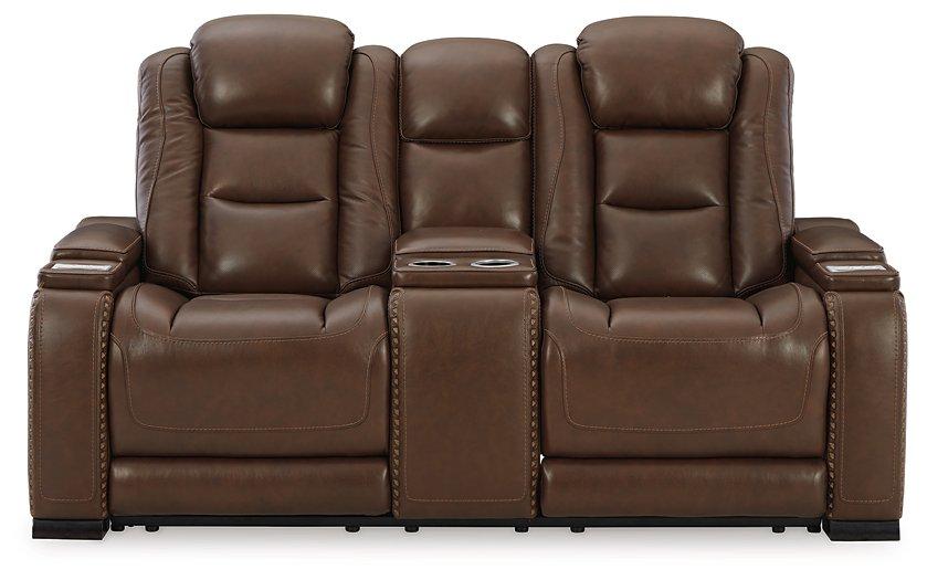 The Man-Den Power Reclining Loveseat with Console - Premium Loveseat from Ashley Furniture - Just $2152.97! Shop now at Furniture Wholesale Plus  We are the best furniture store in Nashville, Hendersonville, Goodlettsville, Madison, Antioch, Mount Juliet, Lebanon, Gallatin, Springfield, Murfreesboro, Franklin, Brentwood