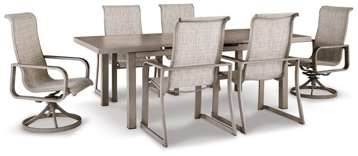 Beach Front Outdoor Dining Set - Premium Outdoor Dining Set from Ashley Furniture - Just $2061.39! Shop now at Furniture Wholesale Plus  We are the best furniture store in Nashville, Hendersonville, Goodlettsville, Madison, Antioch, Mount Juliet, Lebanon, Gallatin, Springfield, Murfreesboro, Franklin, Brentwood