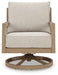 Hallow Creek Outdoor Swivel Lounge with Cushion - Premium Outdoor Seating from Ashley Furniture - Just $711.93! Shop now at Furniture Wholesale Plus  We are the best furniture store in Nashville, Hendersonville, Goodlettsville, Madison, Antioch, Mount Juliet, Lebanon, Gallatin, Springfield, Murfreesboro, Franklin, Brentwood