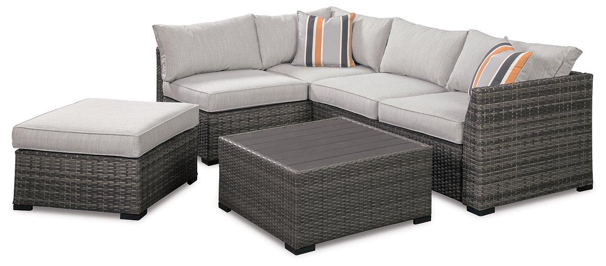 Cherry Point 4-piece Outdoor Sectional Set - Premium Outdoor Seating Set from Ashley Furniture - Just $1234.62! Shop now at Furniture Wholesale Plus  We are the best furniture store in Nashville, Hendersonville, Goodlettsville, Madison, Antioch, Mount Juliet, Lebanon, Gallatin, Springfield, Murfreesboro, Franklin, Brentwood