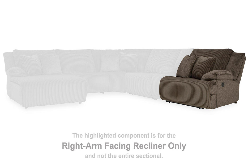 Top Tier Reclining Sectional Sofa with Chaise - Premium Chofa from Ashley Furniture - Just $1304.76! Shop now at Furniture Wholesale Plus  We are the best furniture store in Nashville, Hendersonville, Goodlettsville, Madison, Antioch, Mount Juliet, Lebanon, Gallatin, Springfield, Murfreesboro, Franklin, Brentwood