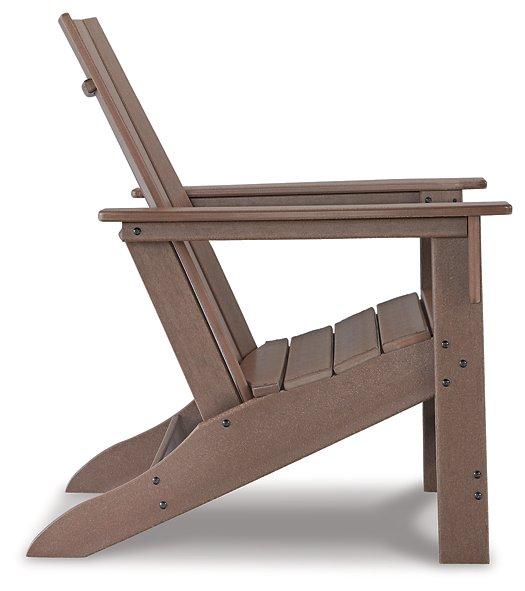 Emmeline 2 Adirondack Chairs with Tete-A-Tete Table Connector - Premium Outdoor Seating Set from Ashley Furniture - Just $489.53! Shop now at Furniture Wholesale Plus  We are the best furniture store in Nashville, Hendersonville, Goodlettsville, Madison, Antioch, Mount Juliet, Lebanon, Gallatin, Springfield, Murfreesboro, Franklin, Brentwood