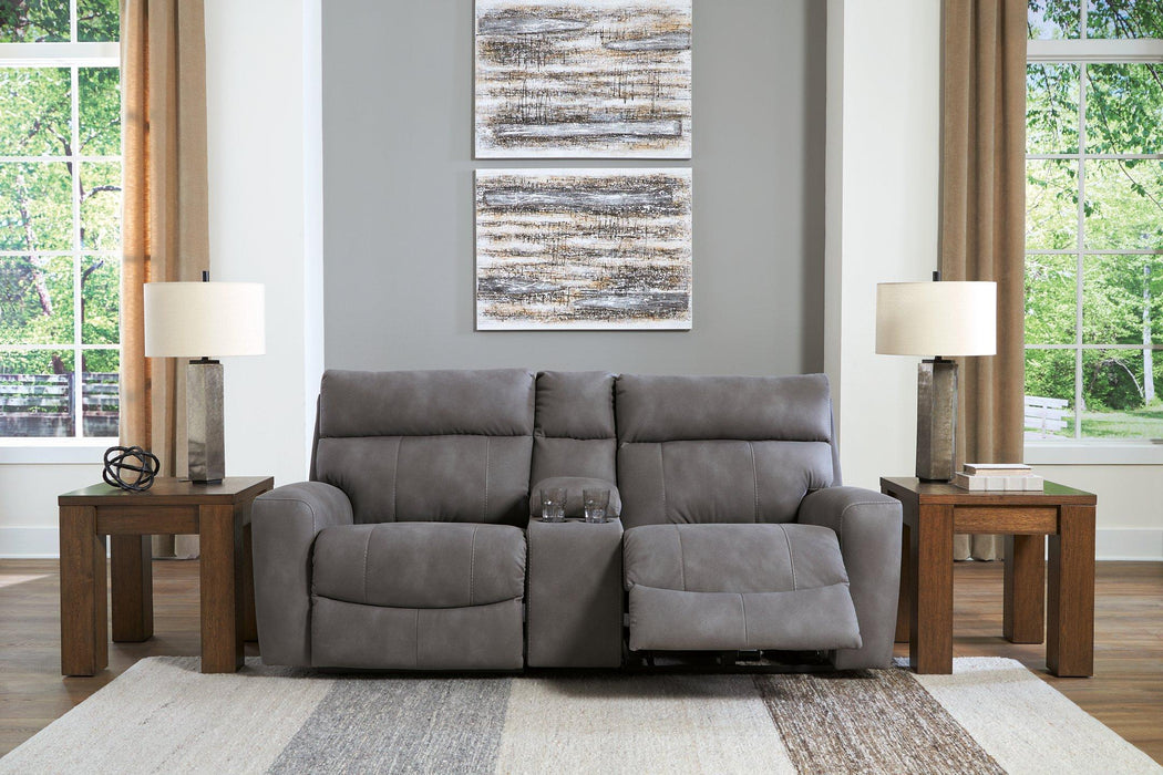 Next-Gen DuraPella Power Reclining Sectional Loveseat with Console - Premium Sectional from Ashley Furniture - Just $1263.68! Shop now at Furniture Wholesale Plus  We are the best furniture store in Nashville, Hendersonville, Goodlettsville, Madison, Antioch, Mount Juliet, Lebanon, Gallatin, Springfield, Murfreesboro, Franklin, Brentwood