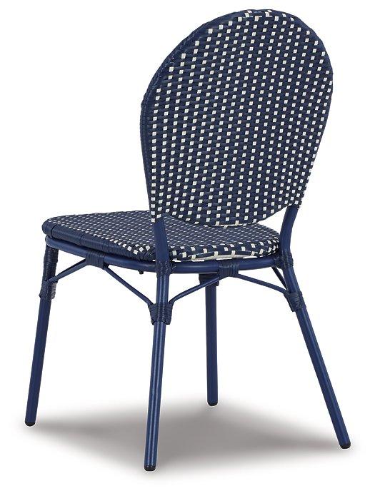 Odyssey Blue Outdoor Table and Chairs (Set of 3) - Premium Outdoor Dining Table from Ashley Furniture - Just $249.38! Shop now at Furniture Wholesale Plus  We are the best furniture store in Nashville, Hendersonville, Goodlettsville, Madison, Antioch, Mount Juliet, Lebanon, Gallatin, Springfield, Murfreesboro, Franklin, Brentwood