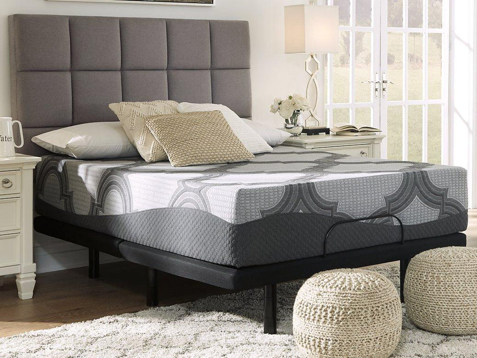 12 Inch Ashley Hybrid King Adjustable Base and Mattress - Premium Mattress from Ashley Furniture - Just $1076.02! Shop now at Furniture Wholesale Plus  We are the best furniture store in Nashville, Hendersonville, Goodlettsville, Madison, Antioch, Mount Juliet, Lebanon, Gallatin, Springfield, Murfreesboro, Franklin, Brentwood