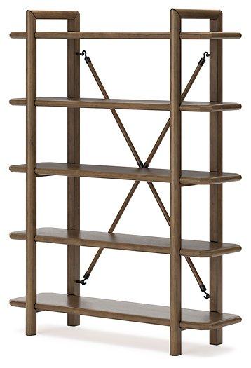 Roanhowe 71" Bookcase - Premium Bookcase from Ashley Furniture - Just $434.40! Shop now at Furniture Wholesale Plus  We are the best furniture store in Nashville, Hendersonville, Goodlettsville, Madison, Antioch, Mount Juliet, Lebanon, Gallatin, Springfield, Murfreesboro, Franklin, Brentwood