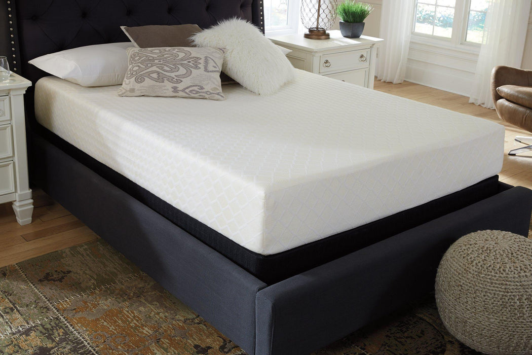 10 Inch Chime Memory Foam Mattress in a Box - Premium Mattress from Ashley Furniture - Just $292.44! Shop now at Furniture Wholesale Plus  We are the best furniture store in Nashville, Hendersonville, Goodlettsville, Madison, Antioch, Mount Juliet, Lebanon, Gallatin, Springfield, Murfreesboro, Franklin, Brentwood