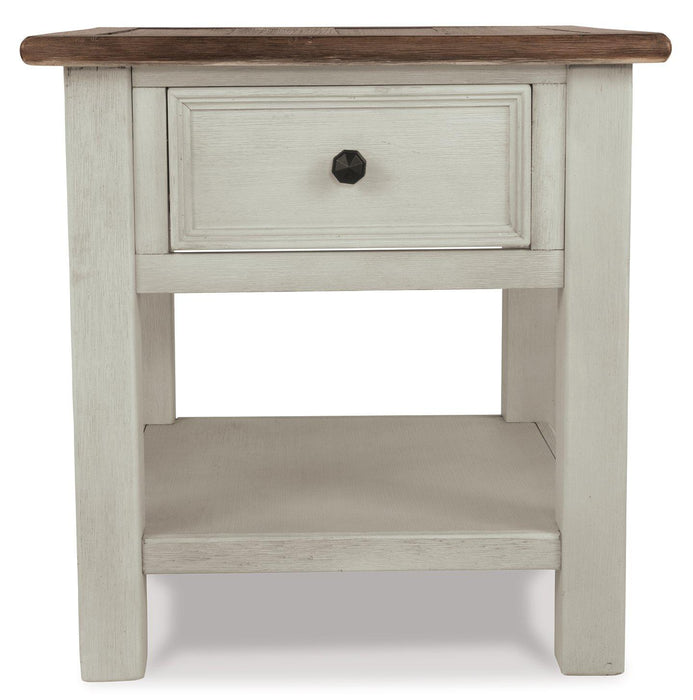 Bolanburg Chairside End Table with USB Ports & Outlets - Premium End Table from Ashley Furniture - Just $226.19! Shop now at Furniture Wholesale Plus  We are the best furniture store in Nashville, Hendersonville, Goodlettsville, Madison, Antioch, Mount Juliet, Lebanon, Gallatin, Springfield, Murfreesboro, Franklin, Brentwood