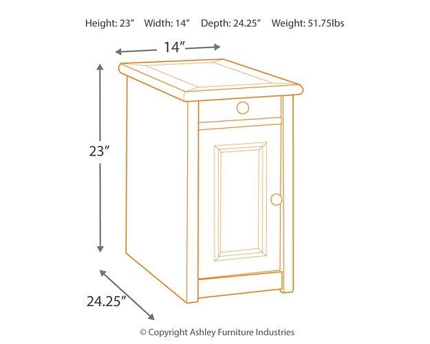 Bolanburg Chairside End Table with USB Ports & Outlets - Premium End Table from Ashley Furniture - Just $226.19! Shop now at Furniture Wholesale Plus  We are the best furniture store in Nashville, Hendersonville, Goodlettsville, Madison, Antioch, Mount Juliet, Lebanon, Gallatin, Springfield, Murfreesboro, Franklin, Brentwood