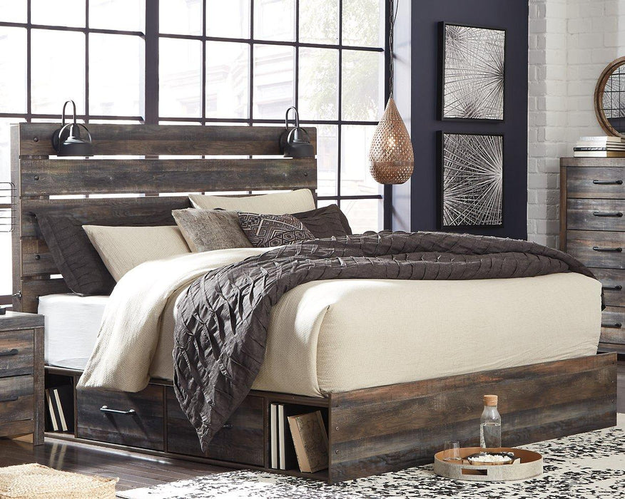 Drystan Bed with 4 Storage Drawers - Premium Bed from Ashley Furniture - Just $782.35! Shop now at Furniture Wholesale Plus  We are the best furniture store in Nashville, Hendersonville, Goodlettsville, Madison, Antioch, Mount Juliet, Lebanon, Gallatin, Springfield, Murfreesboro, Franklin, Brentwood