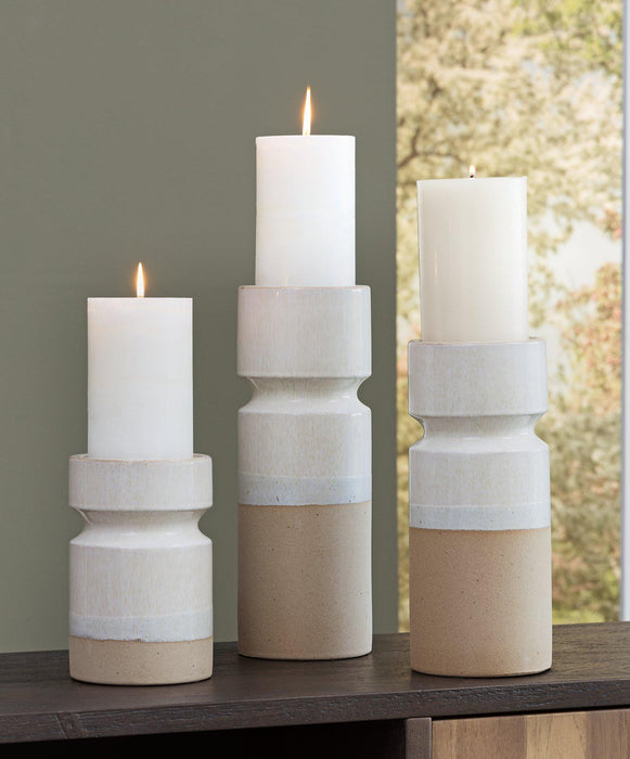 Hurston Candle Holder (Set of 3) - Premium Candle Holder from Ashley Furniture - Just $70.83! Shop now at Furniture Wholesale Plus  We are the best furniture store in Nashville, Hendersonville, Goodlettsville, Madison, Antioch, Mount Juliet, Lebanon, Gallatin, Springfield, Murfreesboro, Franklin, Brentwood