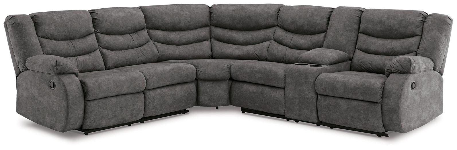 Partymate 2-Piece Reclining Sectional - Premium Sectional from Ashley Furniture - Just $1388.22! Shop now at Furniture Wholesale Plus  We are the best furniture store in Nashville, Hendersonville, Goodlettsville, Madison, Antioch, Mount Juliet, Lebanon, Gallatin, Springfield, Murfreesboro, Franklin, Brentwood