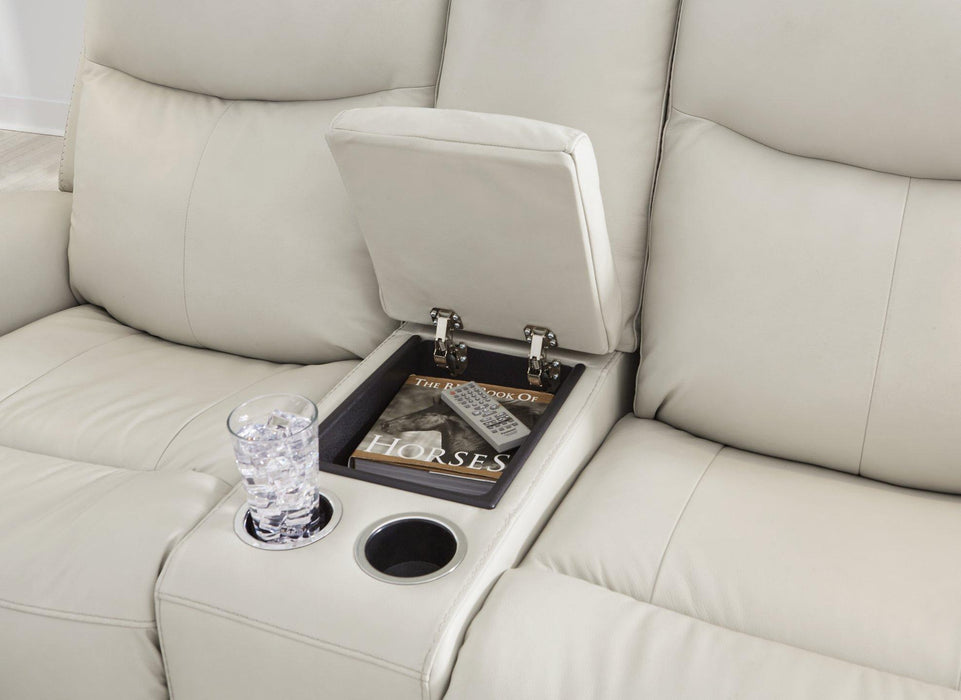 Mindanao Power Reclining Loveseat with Console - Premium Loveseat from Ashley Furniture - Just $1243.79! Shop now at Furniture Wholesale Plus  We are the best furniture store in Nashville, Hendersonville, Goodlettsville, Madison, Antioch, Mount Juliet, Lebanon, Gallatin, Springfield, Murfreesboro, Franklin, Brentwood