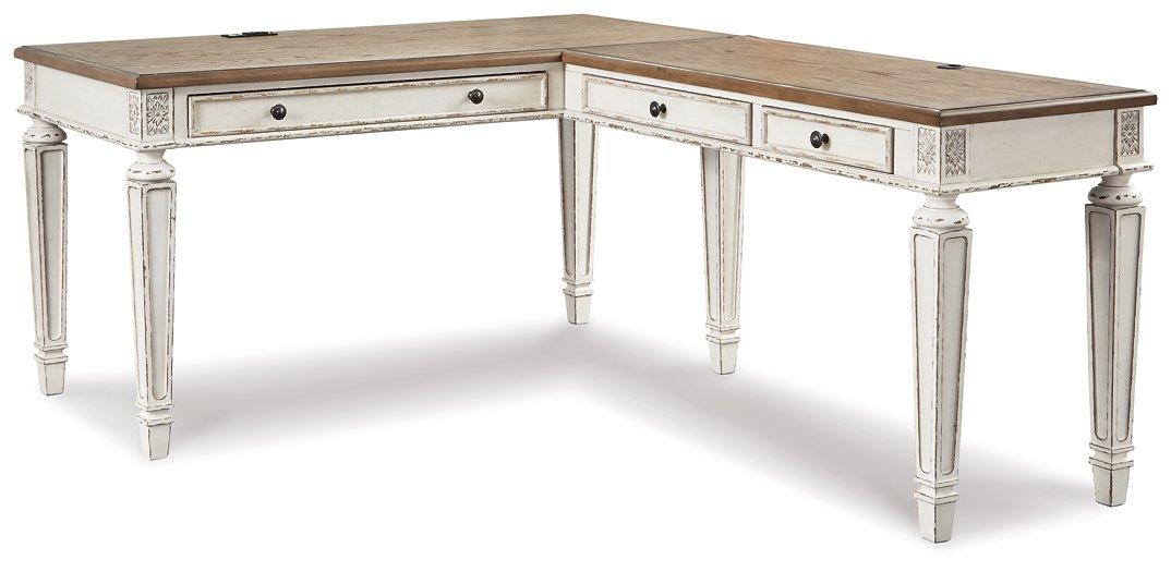 Realyn 2-Piece Home Office Desk - Premium Desk from Ashley Furniture - Just $726.02! Shop now at Furniture Wholesale Plus  We are the best furniture store in Nashville, Hendersonville, Goodlettsville, Madison, Antioch, Mount Juliet, Lebanon, Gallatin, Springfield, Murfreesboro, Franklin, Brentwood