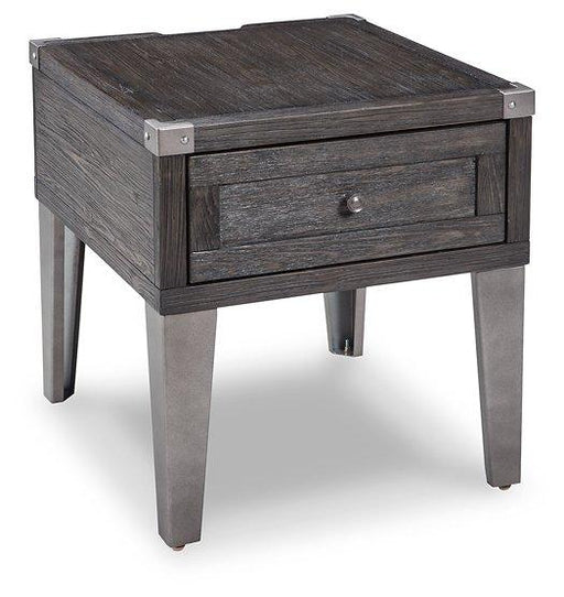 Todoe End Table with USB Ports & Outlets - Premium End Table from Ashley Furniture - Just $206.77! Shop now at Furniture Wholesale Plus  We are the best furniture store in Nashville, Hendersonville, Goodlettsville, Madison, Antioch, Mount Juliet, Lebanon, Gallatin, Springfield, Murfreesboro, Franklin, Brentwood