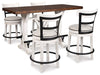 Valebeck Counter Height Dining Set - Premium Barstool Set from Ashley Furniture - Just $915.10! Shop now at Furniture Wholesale Plus  We are the best furniture store in Nashville, Hendersonville, Goodlettsville, Madison, Antioch, Mount Juliet, Lebanon, Gallatin, Springfield, Murfreesboro, Franklin, Brentwood