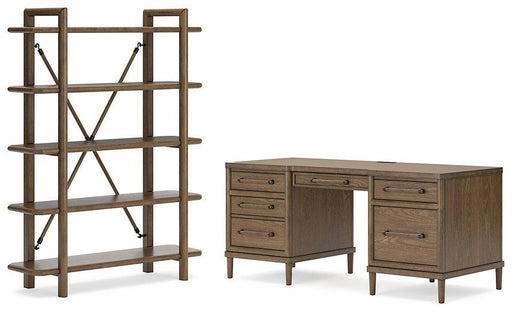 Roanhowe Home Office Set - Premium Home Office Set from Ashley Furniture - Just $1220.75! Shop now at Furniture Wholesale Plus  We are the best furniture store in Nashville, Hendersonville, Goodlettsville, Madison, Antioch, Mount Juliet, Lebanon, Gallatin, Springfield, Murfreesboro, Franklin, Brentwood