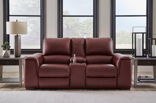 Alessandro Power Reclining Loveseat with Console - Premium Loveseat from Ashley Furniture - Just $1607.46! Shop now at Furniture Wholesale Plus  We are the best furniture store in Nashville, Hendersonville, Goodlettsville, Madison, Antioch, Mount Juliet, Lebanon, Gallatin, Springfield, Murfreesboro, Franklin, Brentwood