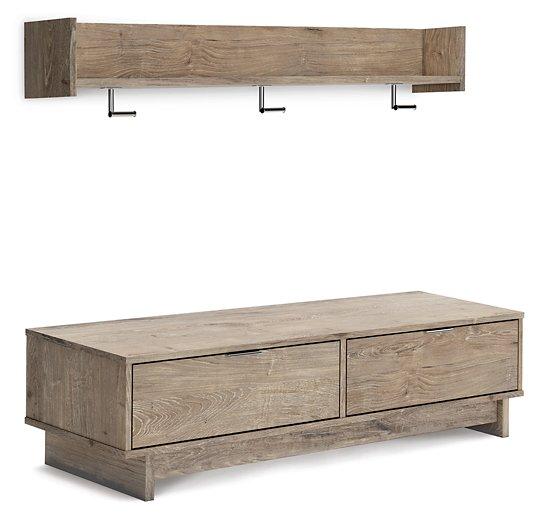 Oliah Bench with Coat Rack - Premium Coat Rack from Ashley Furniture - Just $232.61! Shop now at Furniture Wholesale Plus  We are the best furniture store in Nashville, Hendersonville, Goodlettsville, Madison, Antioch, Mount Juliet, Lebanon, Gallatin, Springfield, Murfreesboro, Franklin, Brentwood