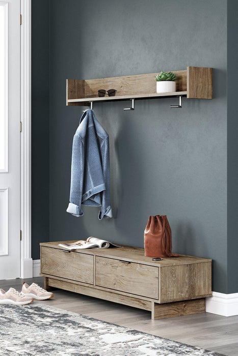 Oliah Bench with Coat Rack - Premium Coat Rack from Ashley Furniture - Just $232.61! Shop now at Furniture Wholesale Plus  We are the best furniture store in Nashville, Hendersonville, Goodlettsville, Madison, Antioch, Mount Juliet, Lebanon, Gallatin, Springfield, Murfreesboro, Franklin, Brentwood