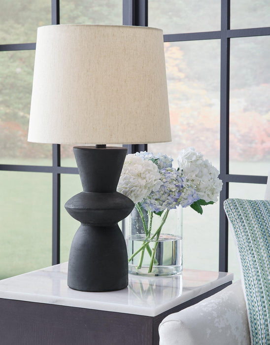 Scarbot Table Lamp (Set of 2) - Premium Table Lamp Pair from Ashley Furniture - Just $107.91! Shop now at Furniture Wholesale Plus  We are the best furniture store in Nashville, Hendersonville, Goodlettsville, Madison, Antioch, Mount Juliet, Lebanon, Gallatin, Springfield, Murfreesboro, Franklin, Brentwood