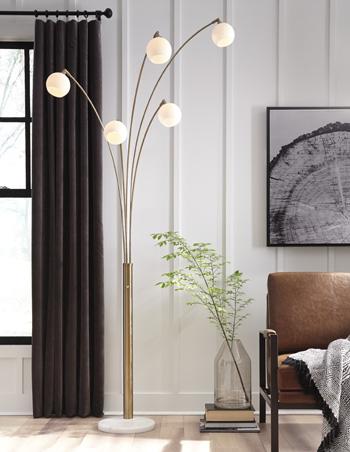 Taliya Arc Lamp - Premium Floor Lamp from Ashley Furniture - Just $252.67! Shop now at Furniture Wholesale Plus  We are the best furniture store in Nashville, Hendersonville, Goodlettsville, Madison, Antioch, Mount Juliet, Lebanon, Gallatin, Springfield, Murfreesboro, Franklin, Brentwood