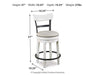 Valebeck Counter Height Bar Stool - Premium Barstool from Ashley Furniture - Just $114.64! Shop now at Furniture Wholesale Plus  We are the best furniture store in Nashville, Hendersonville, Goodlettsville, Madison, Antioch, Mount Juliet, Lebanon, Gallatin, Springfield, Murfreesboro, Franklin, Brentwood