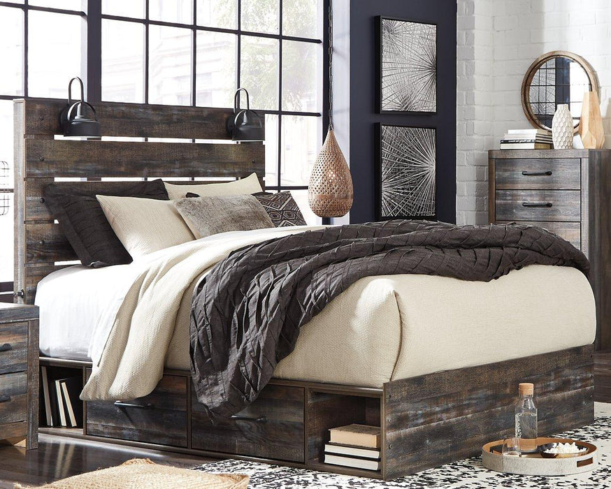 Drystan Bed with 4 Storage Drawers - Premium Bed from Ashley Furniture - Just $782.35! Shop now at Furniture Wholesale Plus  We are the best furniture store in Nashville, Hendersonville, Goodlettsville, Madison, Antioch, Mount Juliet, Lebanon, Gallatin, Springfield, Murfreesboro, Franklin, Brentwood