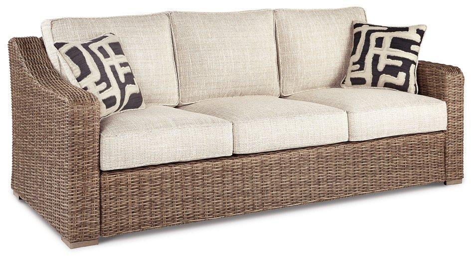 Beachcroft Outdoor Sofa with Cushion - Premium Outdoor Seating from Ashley Furniture - Just $1364.31! Shop now at Furniture Wholesale Plus  We are the best furniture store in Nashville, Hendersonville, Goodlettsville, Madison, Antioch, Mount Juliet, Lebanon, Gallatin, Springfield, Murfreesboro, Franklin, Brentwood