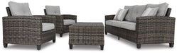 Cloverbrooke 4-Piece Outdoor Conversation Set - Premium Outdoor Seating Set from Ashley Furniture - Just $1517.08! Shop now at Furniture Wholesale Plus  We are the best furniture store in Nashville, Hendersonville, Goodlettsville, Madison, Antioch, Mount Juliet, Lebanon, Gallatin, Springfield, Murfreesboro, Franklin, Brentwood