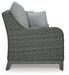 Elite Park Outdoor Loveseat with Cushion - Premium Outdoor Seating from Ashley Furniture - Just $924.25! Shop now at Furniture Wholesale Plus  We are the best furniture store in Nashville, Hendersonville, Goodlettsville, Madison, Antioch, Mount Juliet, Lebanon, Gallatin, Springfield, Murfreesboro, Franklin, Brentwood