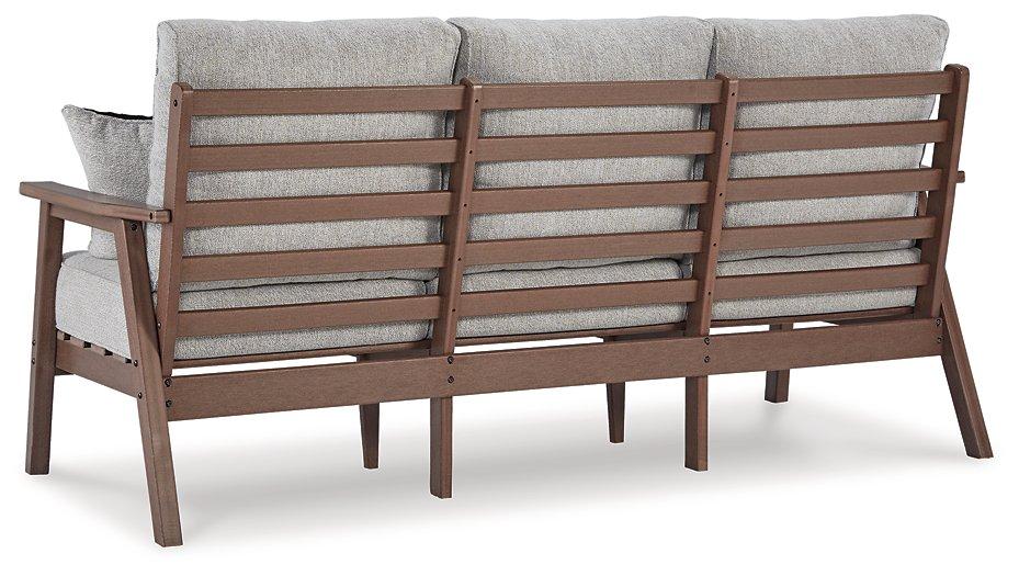 Emmeline Outdoor Sofa with Cushion - Premium Outdoor Seating from Ashley Furniture - Just $1182.47! Shop now at Furniture Wholesale Plus  We are the best furniture store in Nashville, Hendersonville, Goodlettsville, Madison, Antioch, Mount Juliet, Lebanon, Gallatin, Springfield, Murfreesboro, Franklin, Brentwood