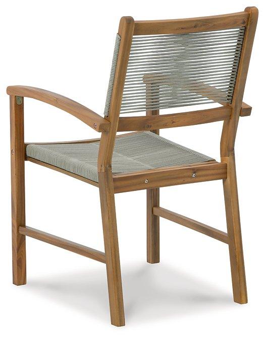 Janiyah Outdoor Dining Arm Chair (Set of 2) - Premium Outdoor Dining Chair from Ashley Furniture - Just $279.55! Shop now at Furniture Wholesale Plus  We are the best furniture store in Nashville, Hendersonville, Goodlettsville, Madison, Antioch, Mount Juliet, Lebanon, Gallatin, Springfield, Murfreesboro, Franklin, Brentwood