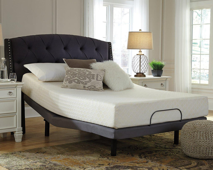 10 Inch Chime Memory Foam Mattress in a Box - Premium Mattress from Ashley Furniture - Just $292.44! Shop now at Furniture Wholesale Plus  We are the best furniture store in Nashville, Hendersonville, Goodlettsville, Madison, Antioch, Mount Juliet, Lebanon, Gallatin, Springfield, Murfreesboro, Franklin, Brentwood