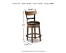 Pinnadel Counter Height Bar Stool - Premium Barstool from Ashley Furniture - Just $176.98! Shop now at Furniture Wholesale Plus  We are the best furniture store in Nashville, Hendersonville, Goodlettsville, Madison, Antioch, Mount Juliet, Lebanon, Gallatin, Springfield, Murfreesboro, Franklin, Brentwood