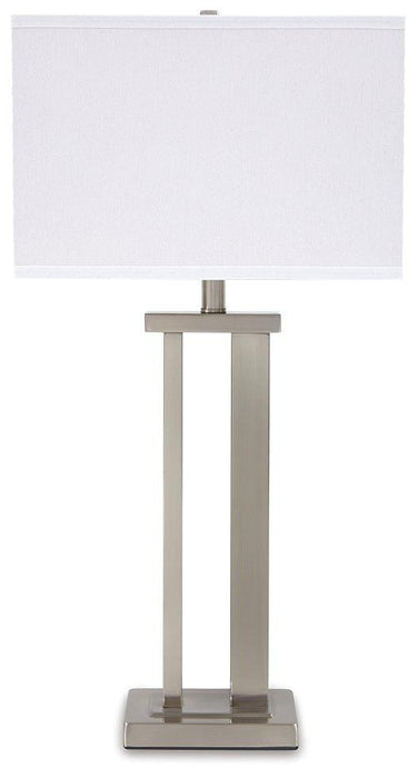 Aniela Table Lamp (Set of 2) - Premium Table Lamp Pair from Ashley Furniture - Just $107.91! Shop now at Furniture Wholesale Plus  We are the best furniture store in Nashville, Hendersonville, Goodlettsville, Madison, Antioch, Mount Juliet, Lebanon, Gallatin, Springfield, Murfreesboro, Franklin, Brentwood