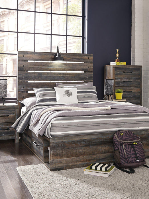 Drystan Bed with 4 Storage Drawers - Premium Bed from Ashley Furniture - Just $782.35! Shop now at Furniture Wholesale Plus  We are the best furniture store in Nashville, Hendersonville, Goodlettsville, Madison, Antioch, Mount Juliet, Lebanon, Gallatin, Springfield, Murfreesboro, Franklin, Brentwood