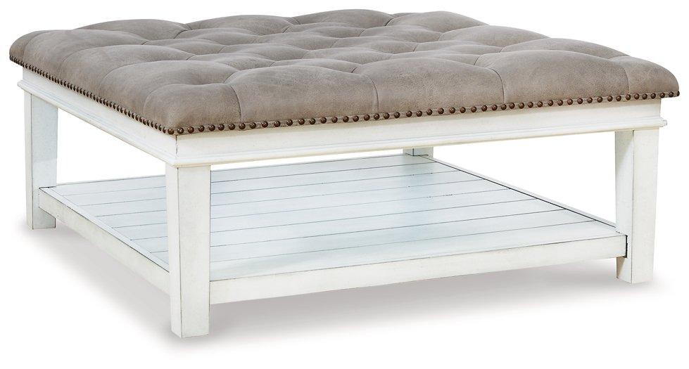 Kanwyn Upholstered Ottoman Coffee Table - Premium Cocktail Table from Ashley Furniture - Just $408.03! Shop now at Furniture Wholesale Plus  We are the best furniture store in Nashville, Hendersonville, Goodlettsville, Madison, Antioch, Mount Juliet, Lebanon, Gallatin, Springfield, Murfreesboro, Franklin, Brentwood