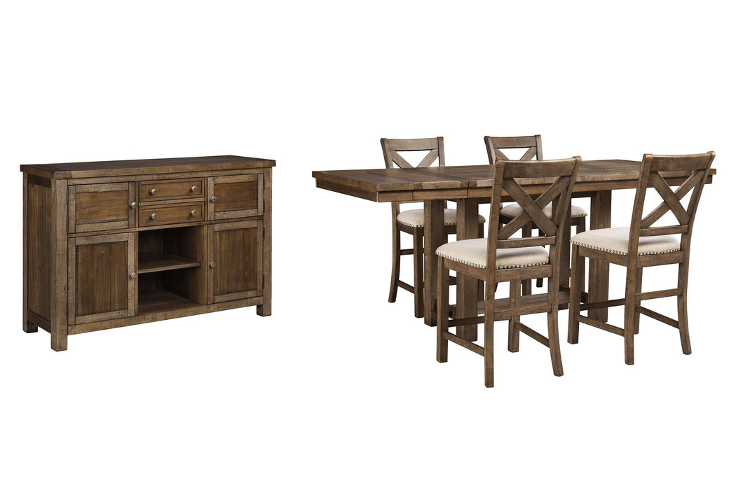 Moriville Counter Height Dining Set - Premium Dining Room Set from Ashley Furniture - Just $1184.58! Shop now at Furniture Wholesale Plus  We are the best furniture store in Nashville, Hendersonville, Goodlettsville, Madison, Antioch, Mount Juliet, Lebanon, Gallatin, Springfield, Murfreesboro, Franklin, Brentwood