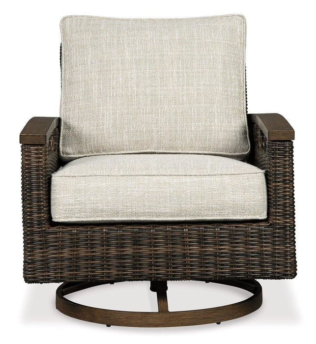 Paradise Trail Swivel Lounge Chair (Set of 2) - Premium Outdoor Seating from Ashley Furniture - Just $1189.06! Shop now at Furniture Wholesale Plus  We are the best furniture store in Nashville, Hendersonville, Goodlettsville, Madison, Antioch, Mount Juliet, Lebanon, Gallatin, Springfield, Murfreesboro, Franklin, Brentwood