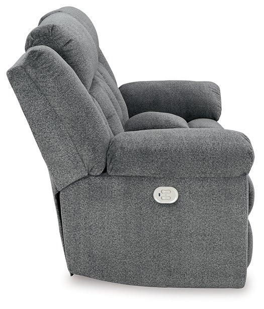 Tip-Off Power Reclining Loveseat - Premium Loveseat from Ashley Furniture - Just $1079.61! Shop now at Furniture Wholesale Plus  We are the best furniture store in Nashville, Hendersonville, Goodlettsville, Madison, Antioch, Mount Juliet, Lebanon, Gallatin, Springfield, Murfreesboro, Franklin, Brentwood