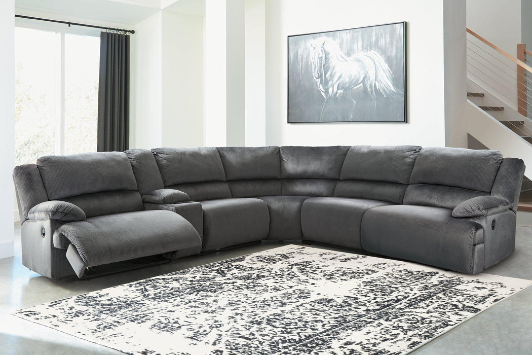 Clonmel Reclining Sectional - Premium Sectional from Ashley Furniture - Just $1904.99! Shop now at Furniture Wholesale Plus  We are the best furniture store in Nashville, Hendersonville, Goodlettsville, Madison, Antioch, Mount Juliet, Lebanon, Gallatin, Springfield, Murfreesboro, Franklin, Brentwood